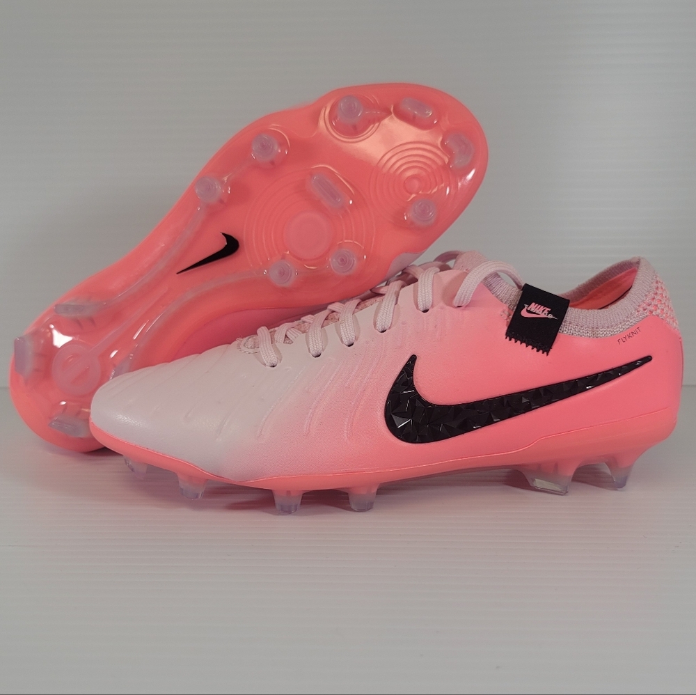 Mens Size 5.5 Nike Legend 10 Elite FG P Soccer Cleats Pink Foam Black Womens 7